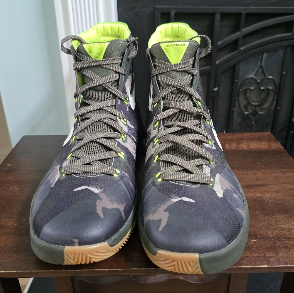 Nike Hyperdunk 2015 Camo Shoes 749567-313 Mens Sz 11 Khaki Black Basketball